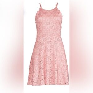 No boundaries junior high neck lace dress